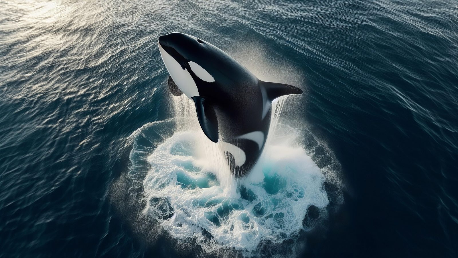 A real Orca (Killer Whale) in the wild